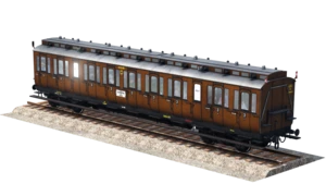 Vorschaubild zum Mod Preussische 4-achsige Abteilwagen